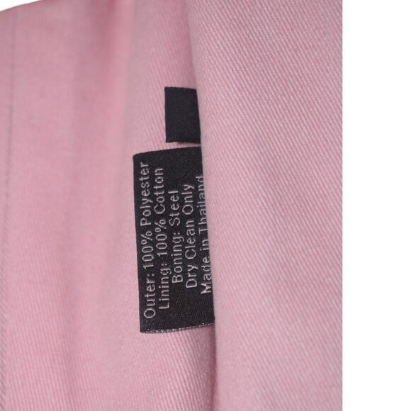 What Katie Did Waist Cincher Corset Red Satin Steel Boned Vamp Goth 28 L XL - Picture 6 of 9